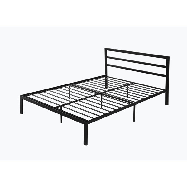Home Decor Queen 36.49'' Steel Bed Frame Wayfair